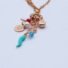 Carica l'immagine nel visualizzatore di Gallery, Collana rolò con cascata portafortuna Ref. PE 459