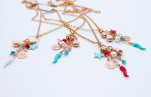 Carica l'immagine nel visualizzatore di Gallery, Collana rolò con cascata portafortuna Ref. PE 459