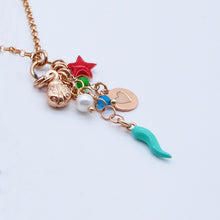 Carica l'immagine nel visualizzatore di Gallery, Collana rolò con cascata portafortuna Ref. PE 459