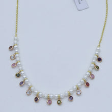 Carica l&#39;immagine nel visualizzatore di Gallery, Collana decolté colorato con chanel     PE 194
