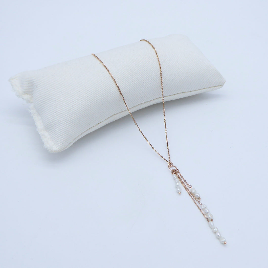 Collanine 40cm con perline saliscendi    PE290/1
