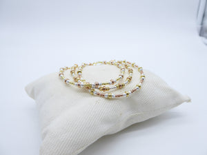 Bracciale tris argento e ciambelle   B 858