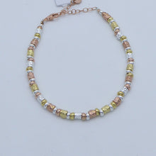 Carica l&#39;immagine nel visualizzatore di Gallery, Braccialetti tris argento diamantati e martellati     B 871  -   B 867
