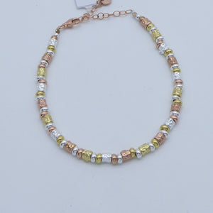 Braccialetti tris argento diamantati e martellati     B 871  -   B 867