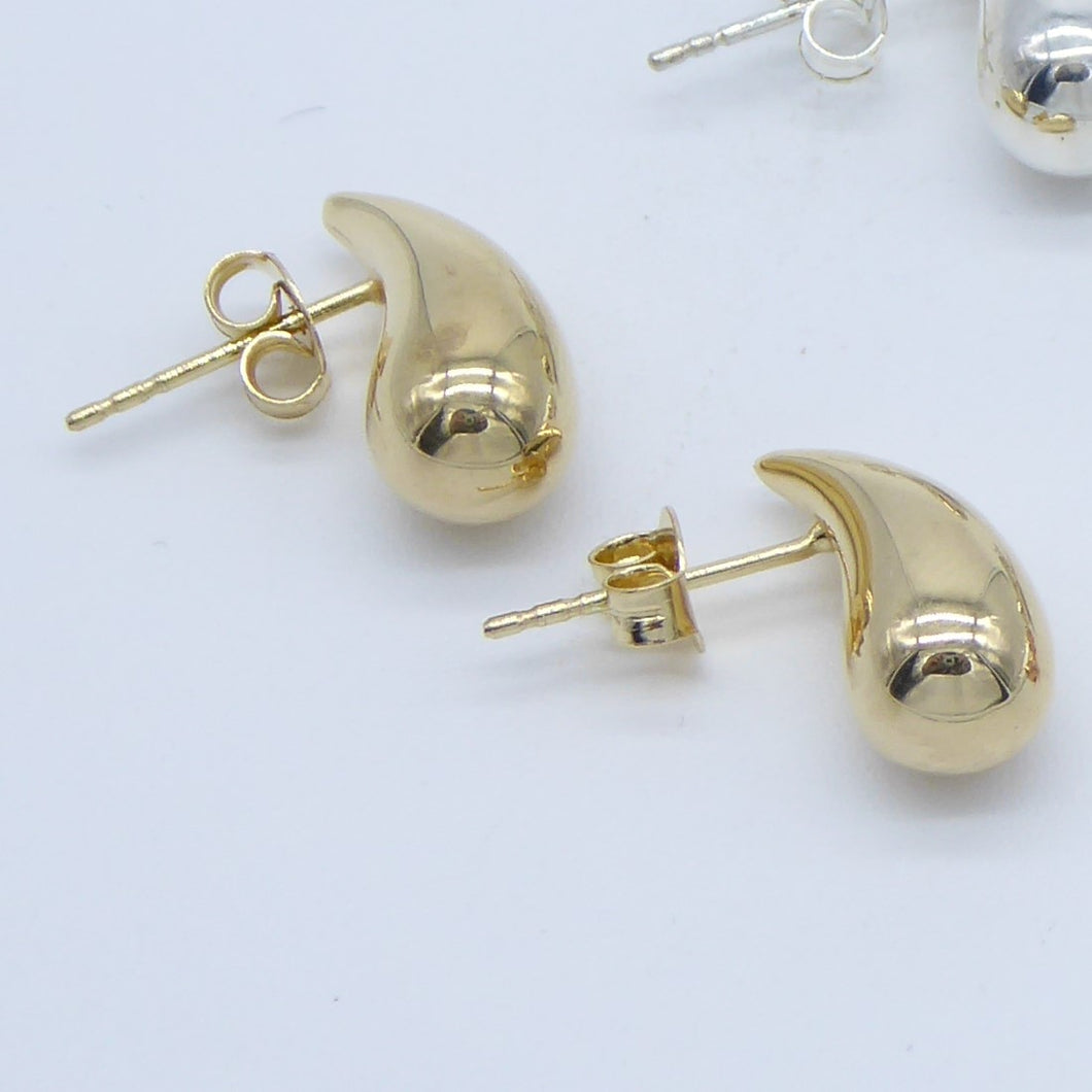 Orecchini mini goccia bombata   O 991/1-HB