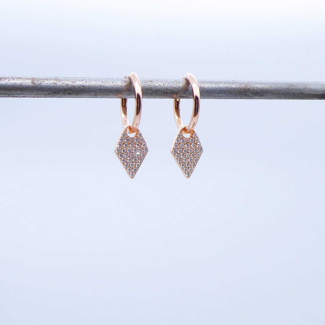 Orecchini Rombo pavé    Ref. O 232/HB