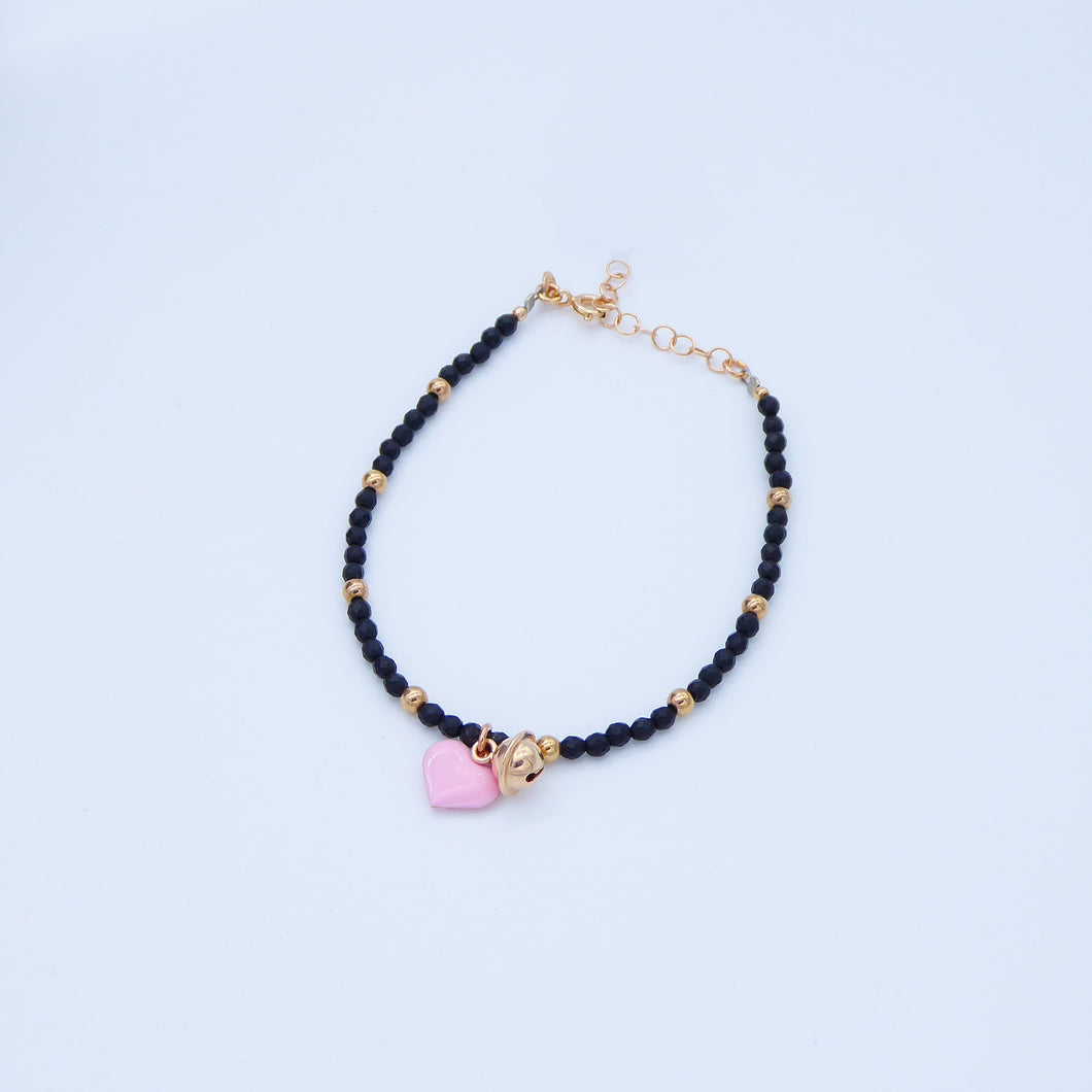Bracciale Agata nera satinata    Ref. B 467