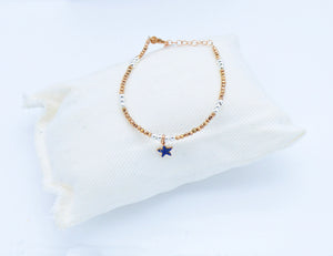 Bracciale ematite con ciondoli misti    Ref. B 333