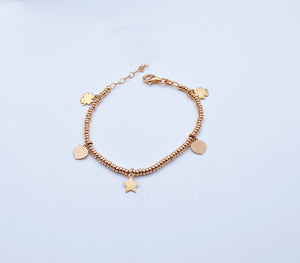 Bracciale Ciambelline con ciondoli misti         Ref. B 4359/CD