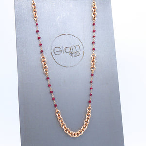 Collana Incatenato e rolò maxi          Ref. PE 099
