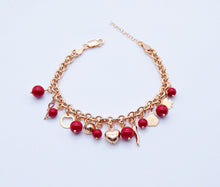 Carica l&#39;immagine nel visualizzatore di Gallery, Bracciale rolò ciondoli misti e pietre       Ref. B 996
