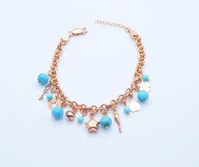 Carica l&#39;immagine nel visualizzatore di Gallery, Bracciale rolò ciondoli misti e pietre       Ref. B 996

