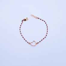Carica l&#39;immagine nel visualizzatore di Gallery, Bracciale palline smaltate con intermezzo cuore mini   Ref. B 877/mini
