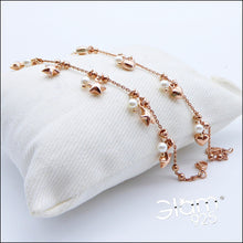 Carica l&#39;immagine nel visualizzatore di Gallery, Bracciale a palline con perle e ciondoli Cuori/Stella mini bombati  Ref. B 177
