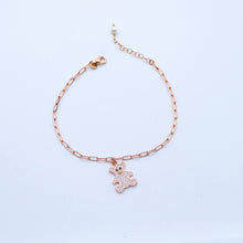 Carica l&#39;immagine nel visualizzatore di Gallery, Bracciale maglia rettangolare con Orsetto a zirconi   Ref. B 592/HB
