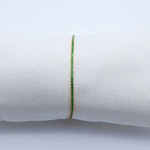 Bracciali tennis sottili con zirconi colorati   Ref. B 777 /1-2-3-4-HB