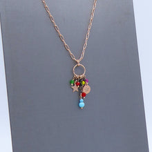 Carica l&#39;immagine nel visualizzatore di Gallery, Collana maglia rettangolare mini con cascata di pietre   Ref. PE 458/ARG
