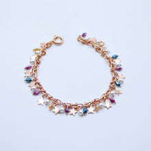 Carica l&#39;immagine nel visualizzatore di Gallery, Bracciale multiciondolo con pietre   B S3499  B S3500  B S0492
