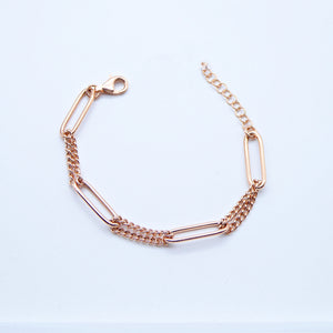 Bracciale ovaloni e maglia groumette  B DV067