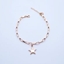 Carica l&#39;immagine nel visualizzatore di Gallery, Bracciale maglia rettangolare grande con maxi ciondolo    B 044/bl - B 044
