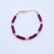Carica l&#39;immagine nel visualizzatore di Gallery, Bracciale pietre dure e tondini ematite rosa    B 183/1
