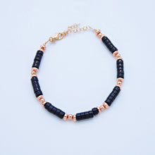 Carica l&#39;immagine nel visualizzatore di Gallery, Bracciale pietre dure e tondini ematite rosa    B 183/1

