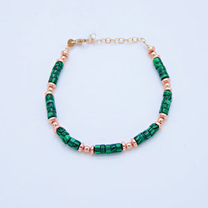 Bracciale pietre dure e tondini ematite rosa    B 183/1