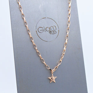 Collana maglia rettangolare grande con ciondolo bombato   PE 041 -  PE 041/BL